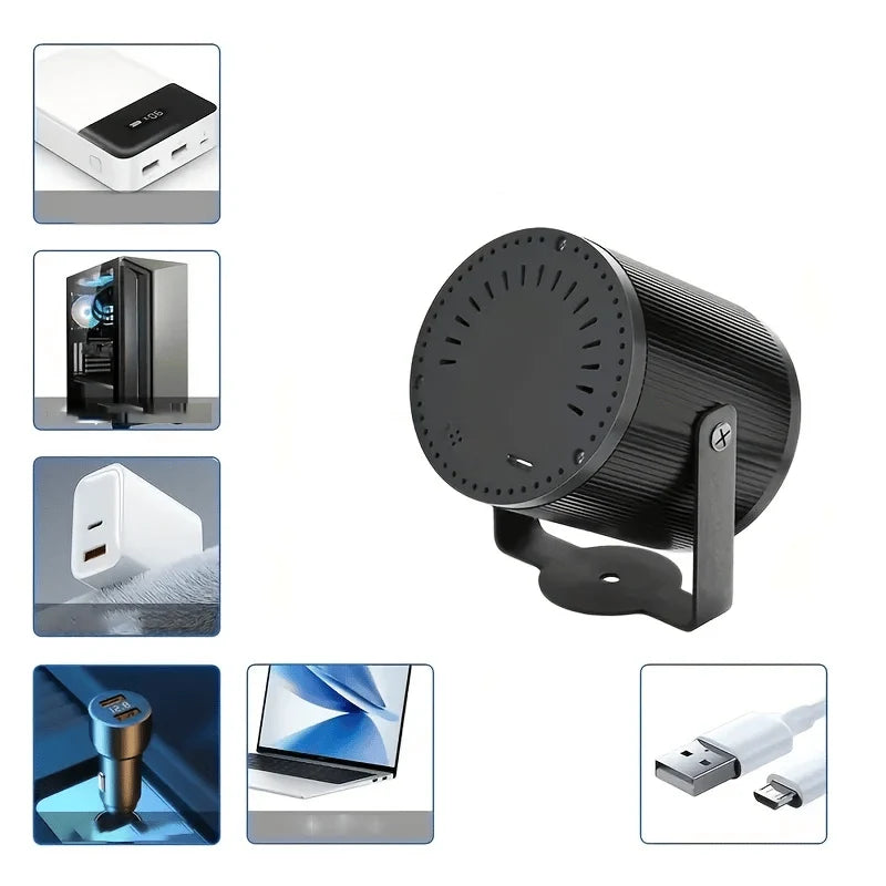 Laser Party Light Music-Sync & Remote USB-Powered 7 Modes