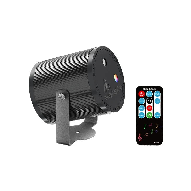 Laser Party Light Music-Sync & Remote USB-Powered 7 Modes