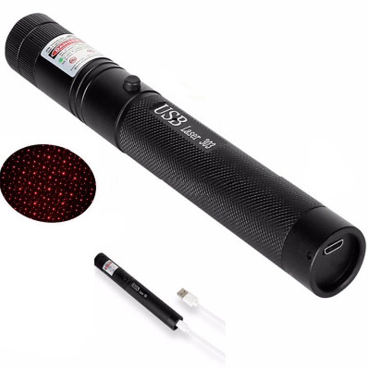Laser Pointer Long Range Adjustable Focus USB Rechargeable