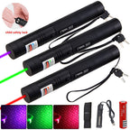 Laser Pointer Long Range Adjustable Focus USB Rechargeable