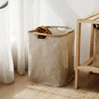 Laundry Basket Cotton & Linen Foldable With Handles