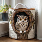 Laundry Basket Hand-Quilted Appliqué Reinforced Handles 15.9-Gallon Capacity