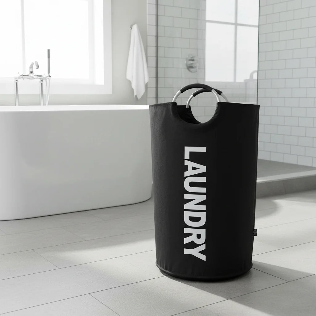 Laundry Basket Waterproof Foldable With Comfortable Handles