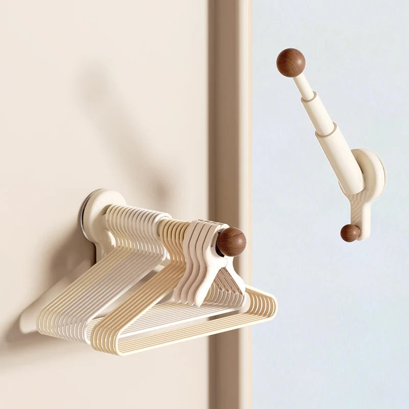 Laundry Drying Rack Wall-Mounted No-Drill Extendable