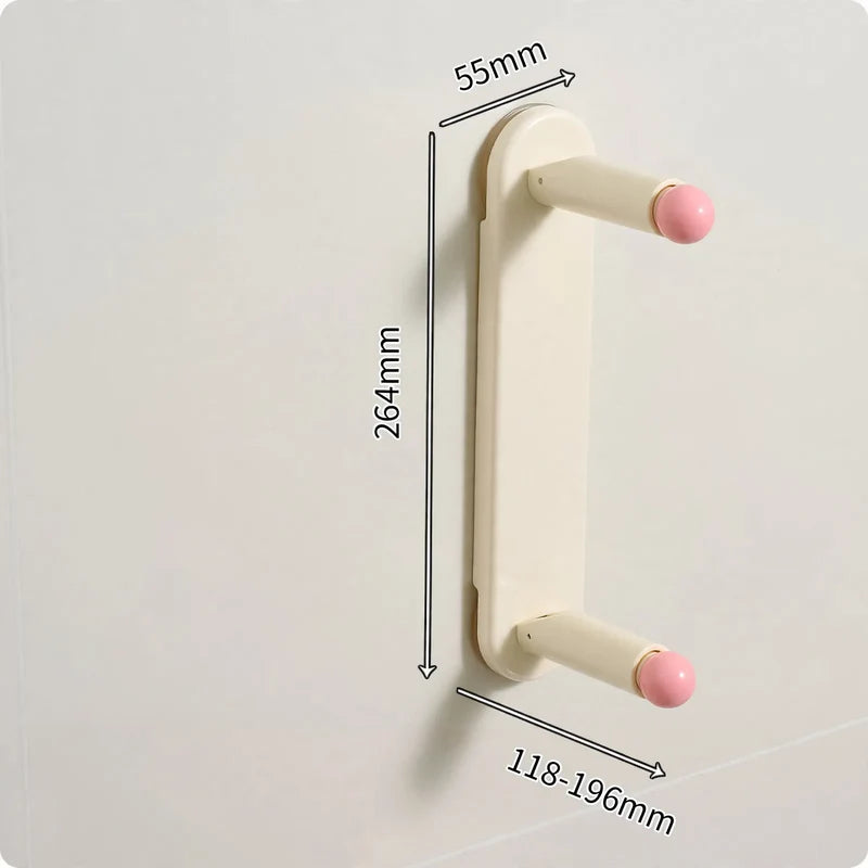 Laundry Drying Rack Wall-Mounted No-Drill Extendable