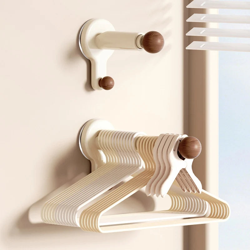 Laundry Drying Rack Wall-Mounted No-Drill Extendable