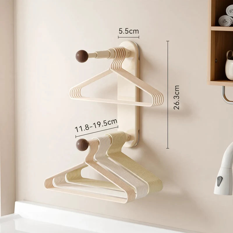 Laundry Drying Rack Wall-Mounted No-Drill Extendable