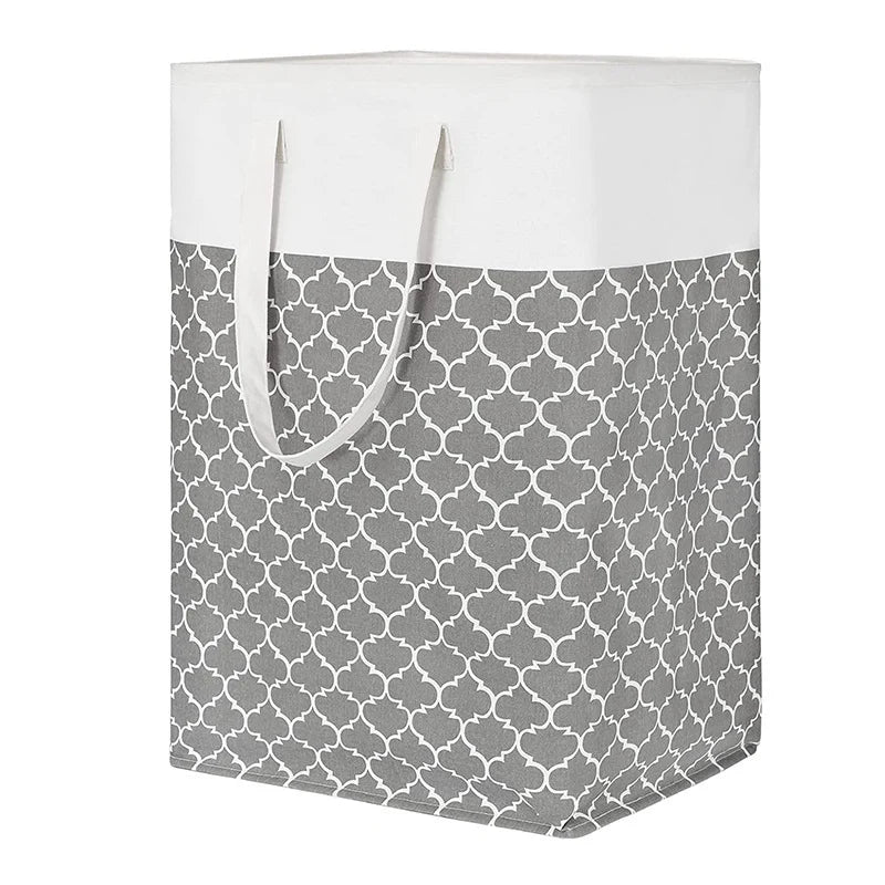Laundry Hamper Foldable Water-Resistant Space-Saving Fabric】【。