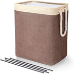 Laundry Hamper Foldable Water-Resistant Space-Saving Fabric】【。