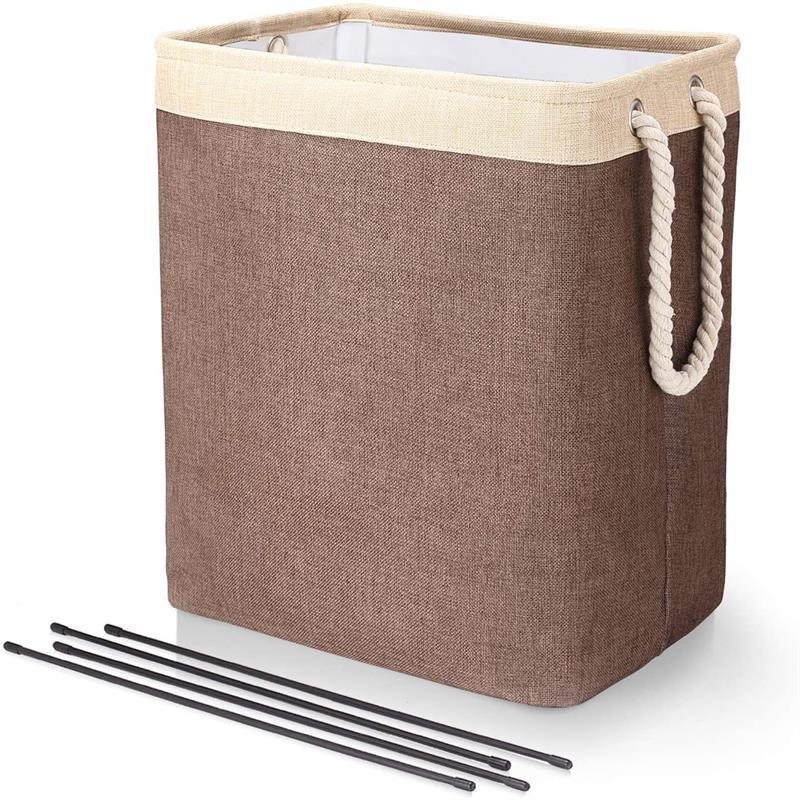 Laundry Hamper Foldable Water-Resistant Space-Saving Fabric】【。