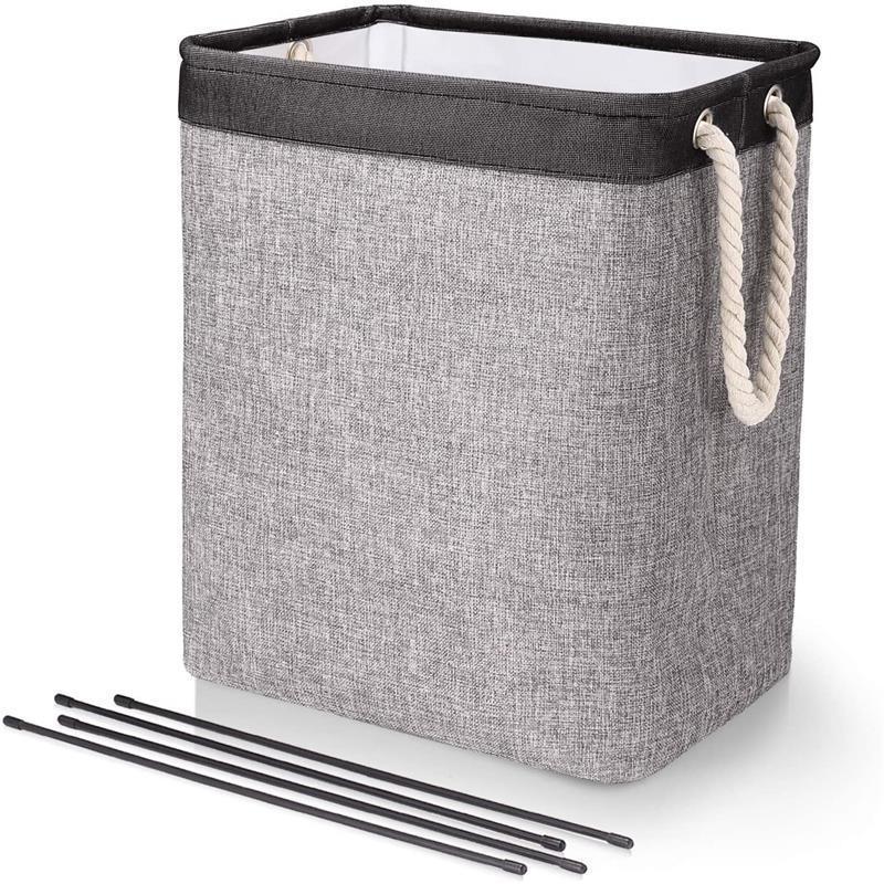 Laundry Hamper Foldable Water-Resistant Space-Saving Fabric】【。