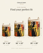 Laundry Hamper Quilted Foldable Self-Standing With Handles