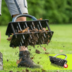 Lawn Aerator 15 Sharp Tines Self-Cleaning Adjustable Handle