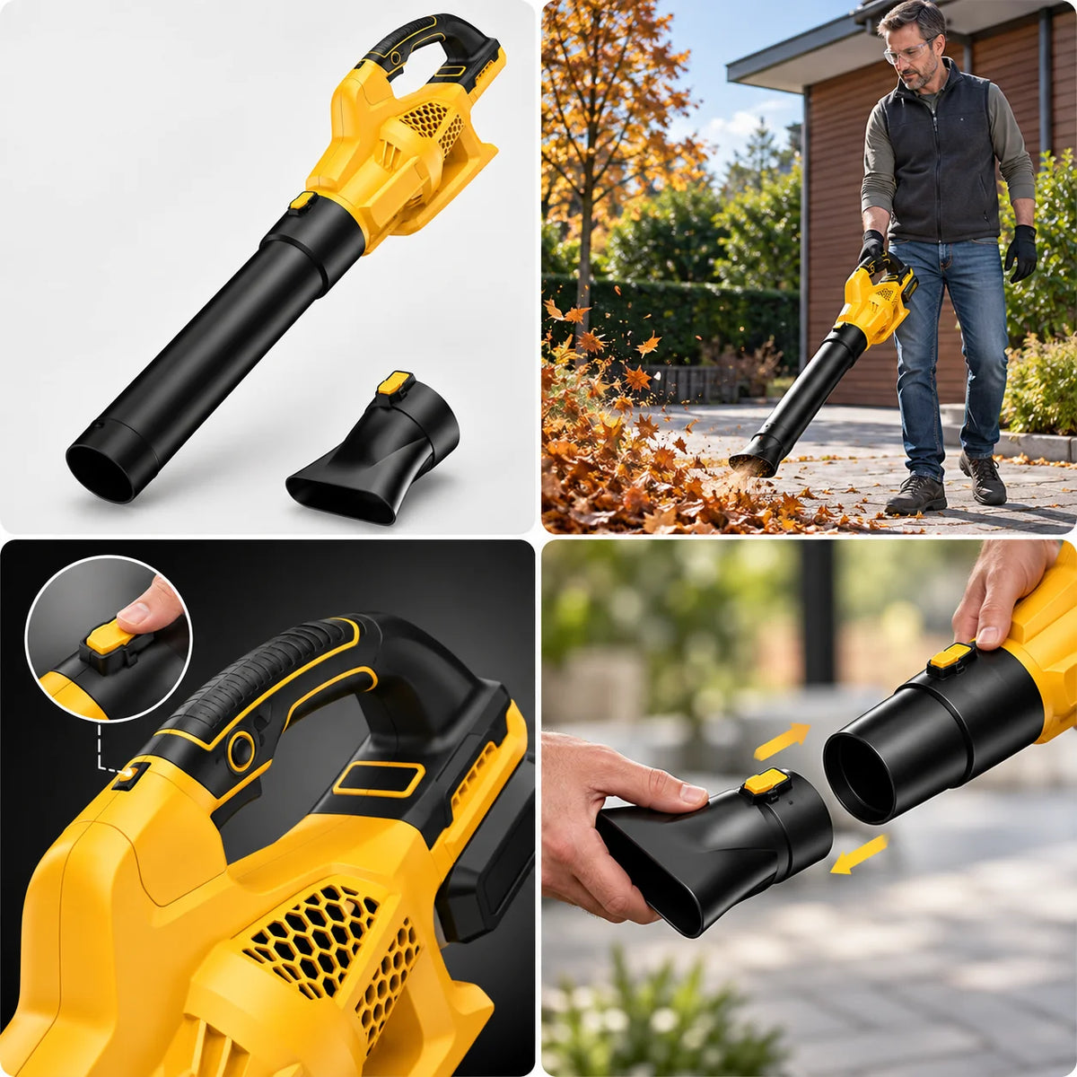 Leaf Blower Cordless Brushless & Adjustable Speed