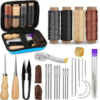 Leather Sewing Kit Waxed Thread & Precision Needles