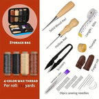 Leather Sewing Kit Waxed Thread Precision Needles