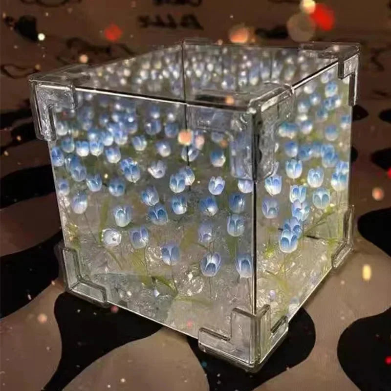 Light Box Infinite Mirror Effect Warm LED