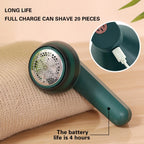 Lint Remover Cordless Rechargeable Stainless Steel Blades