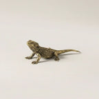 Lizard Figurine Solid Brass Polished Finish