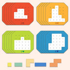 Logic Puzzle Set 108 Pieces 20 Challenge Cards