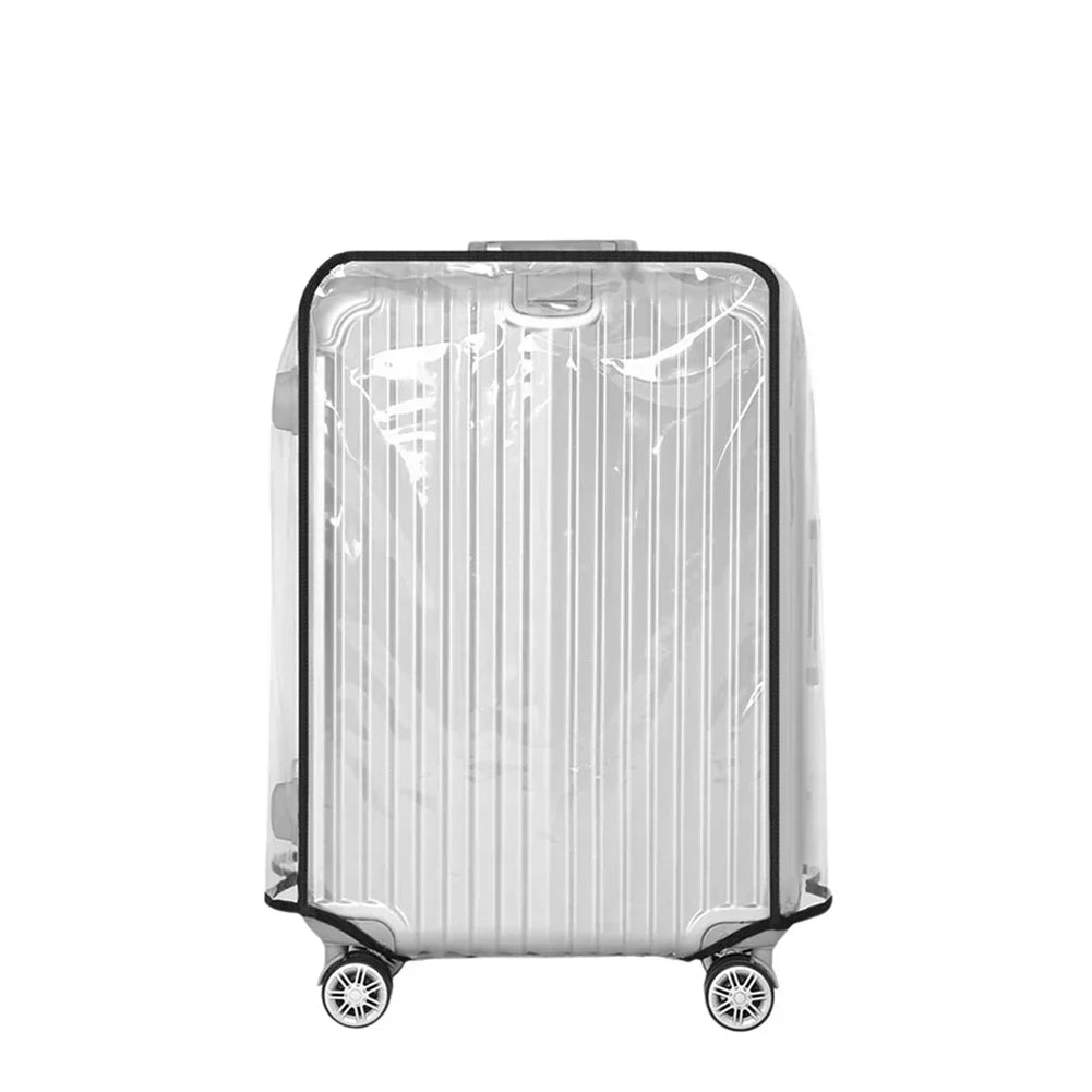 Luggage Cover Clear PVC Waterproof Scratch-Resistant Fits 18–30 Inch Suitcases