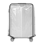 Luggage Cover Clear PVC Waterproof Scratch-Resistant Fits 18–30 Inch Suitcases