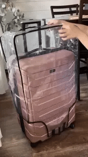 Luggage Cover Clear PVC Waterproof Scratch-Resistant Fits 18–30 Inch Suitcases