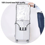 Luggage Cover Clear PVC Waterproof Scratch-Resistant Fits 18–30 Inch Suitcases