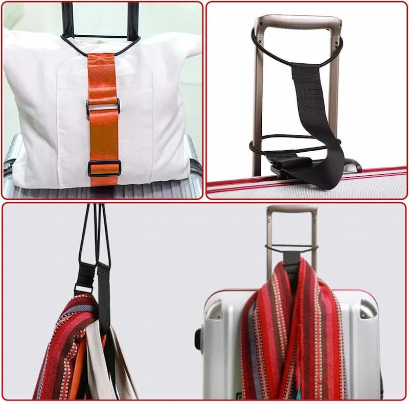 Luggage Strap Adjustable Elastic Reinforced Grip