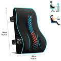 Lumbar Support Cushion Memory Foam With Two Secure Straps