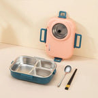 Lunch Box Stainless Steel Leak-Proof Lid 3 Compartments