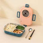 Lunch Box Stainless Steel Leak-Proof Lid 3 Compartments