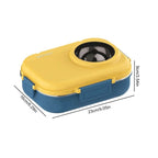 Lunch Box Stainless Steel Leak-Proof Lid 3 Compartments