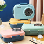 Lunch Box Stainless Steel Leak-Proof Lid 3 Compartments
