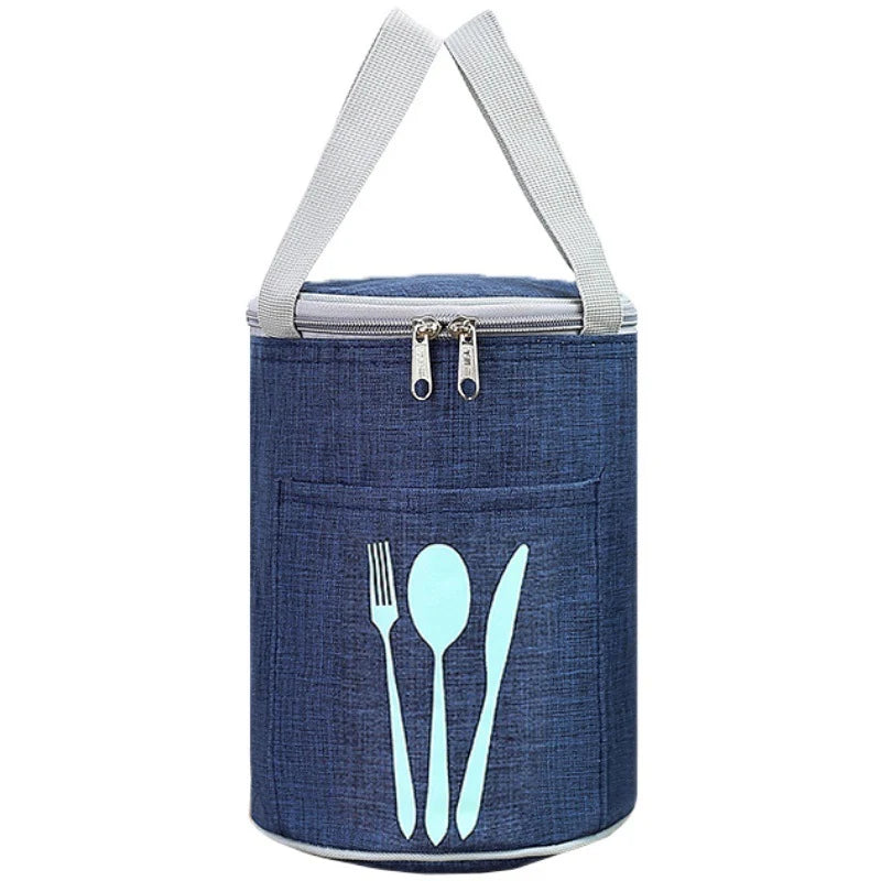 Lunch Cooler Bag Insulated Water-Resistant Cutlery Pocket