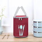Lunch Cooler Bag Insulated Water-Resistant Cutlery Pocket