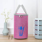 Lunch Cooler Bag Insulated Water-Resistant Cutlery Pocket