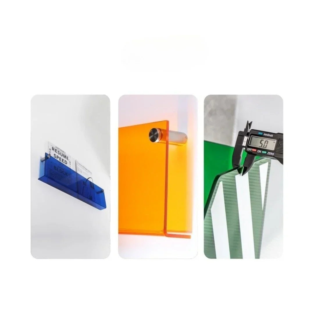 Magazine Holder Wall-Mounted Acrylic Space-Saving Display Shelf