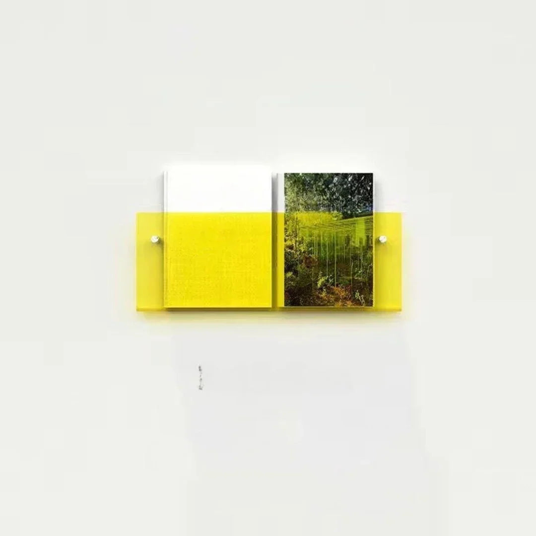 Magazine Holder Wall-Mounted Acrylic Space-Saving Display Shelf