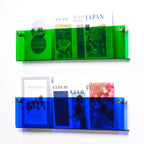 Magazine Holder Wall-Mounted Acrylic Space-Saving Display Shelf