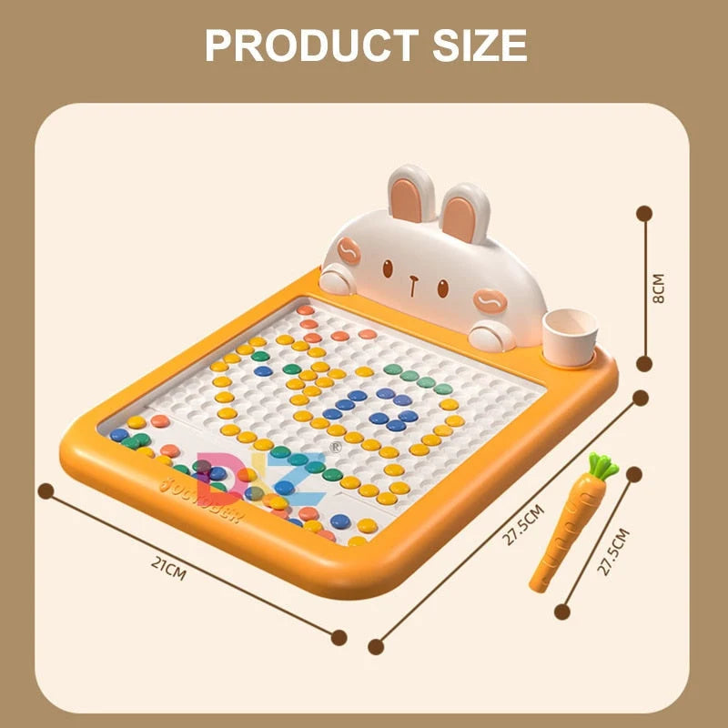 Magnetic Drawing Board Bunny Design Stylus & Instant Erase