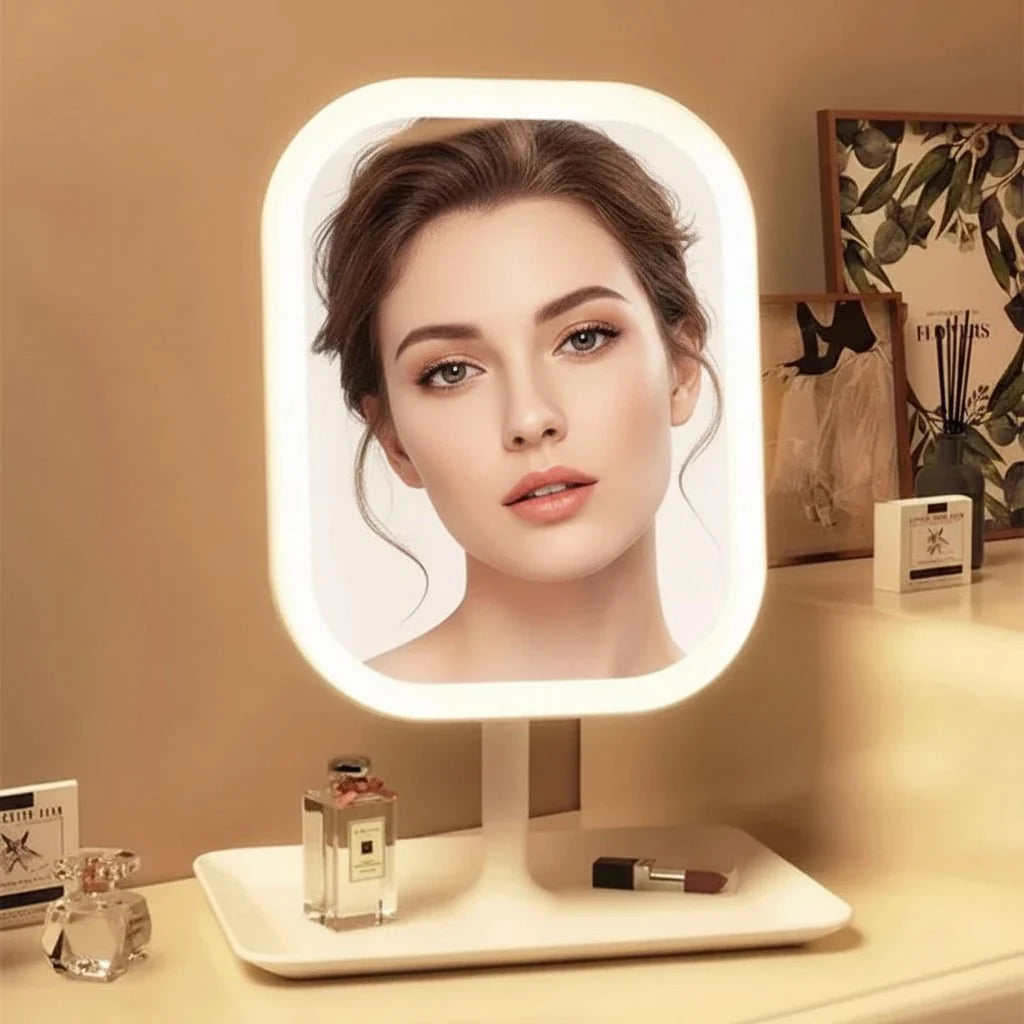 Makeup Mirror LED Dimmable 3 Light Modes USB Rechargeable