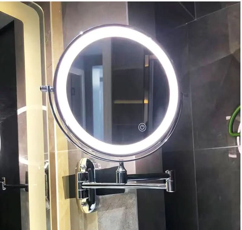Makeup Mirror LED Magnifying Rechargeable With Adjustable Brightness