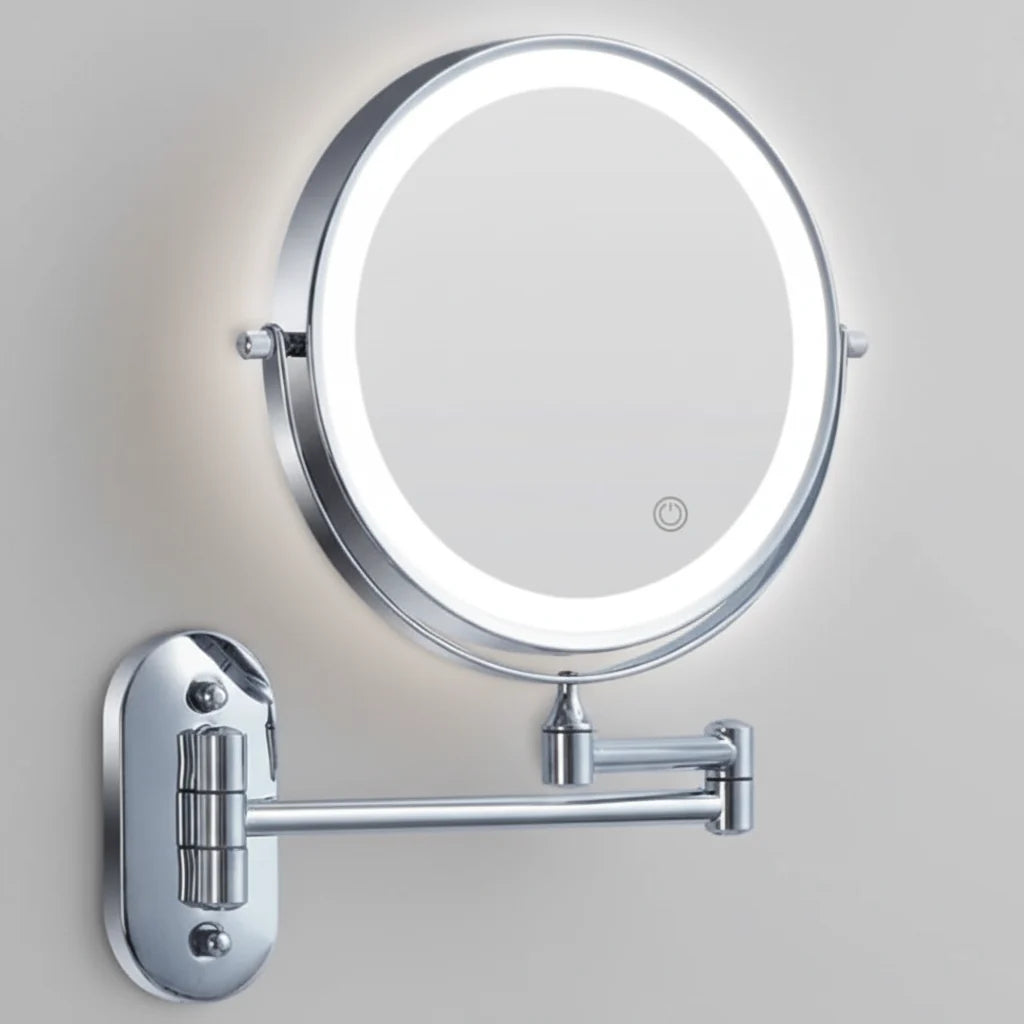Makeup Mirror LED Magnifying Rechargeable With Adjustable Brightness