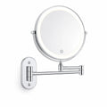Makeup Mirror Wall-Mount Adjustable 3-10x LED USB-C Rechargeable