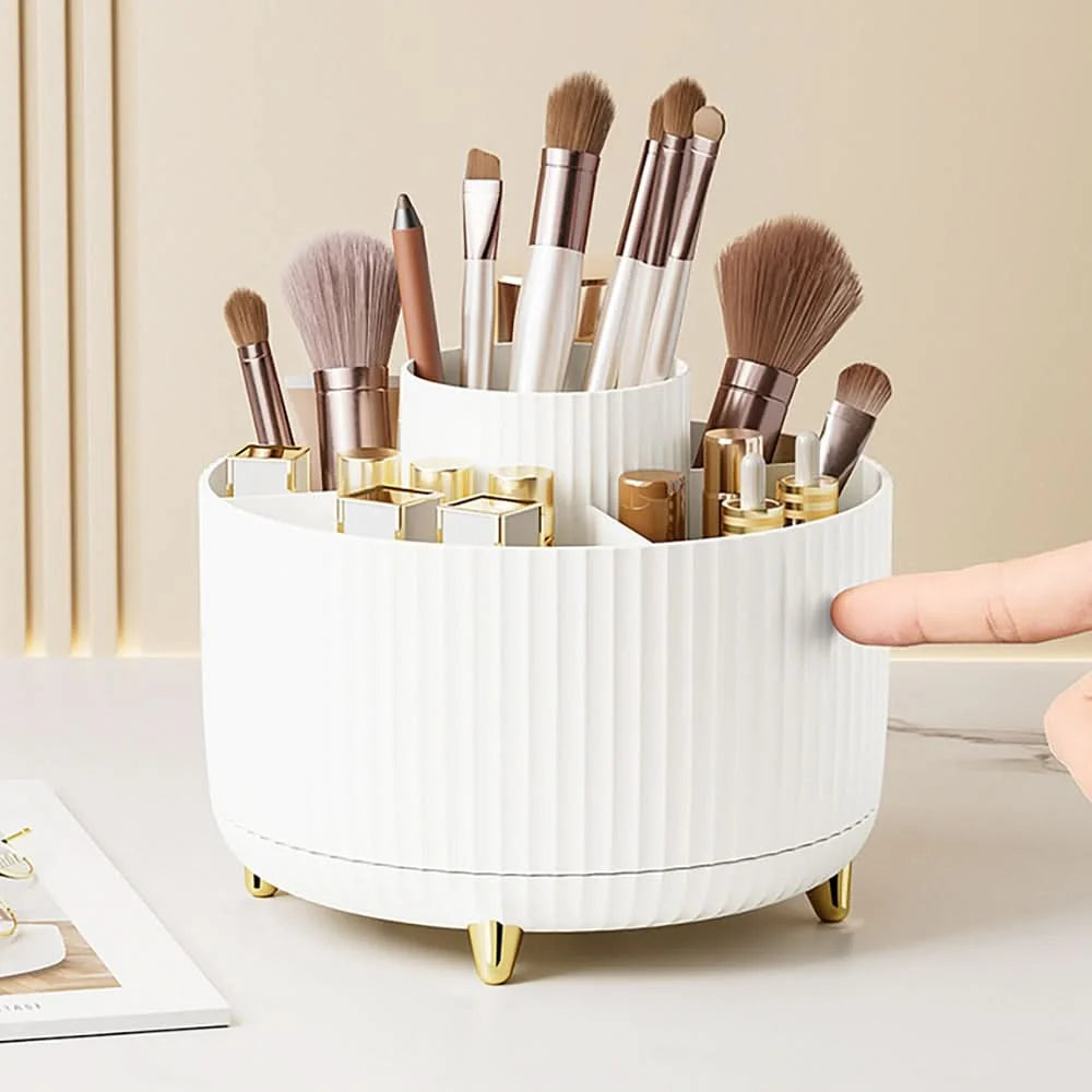 Makeup Organizer 360° Rotating Multi-Compartment