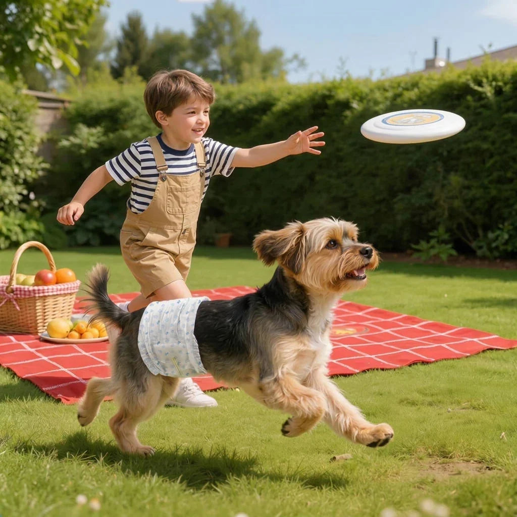 Male Dog Belly Bands Multi-Layer Absorbent Wetness Indicator