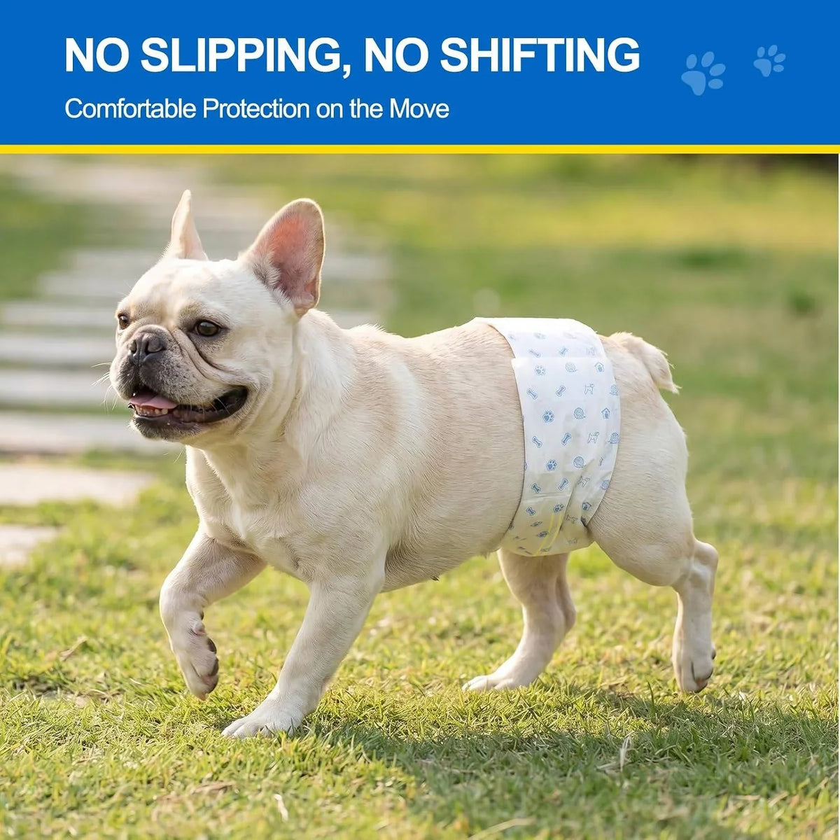 Male Dog Belly Bands Multi-Layer Absorbent Wetness Indicator