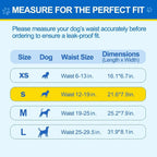 Male Dog Belly Bands Multi-Layer Absorbent Wetness Indicator