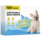 Male Dog Belly Bands Multi-Layer Absorbent Wetness Indicator